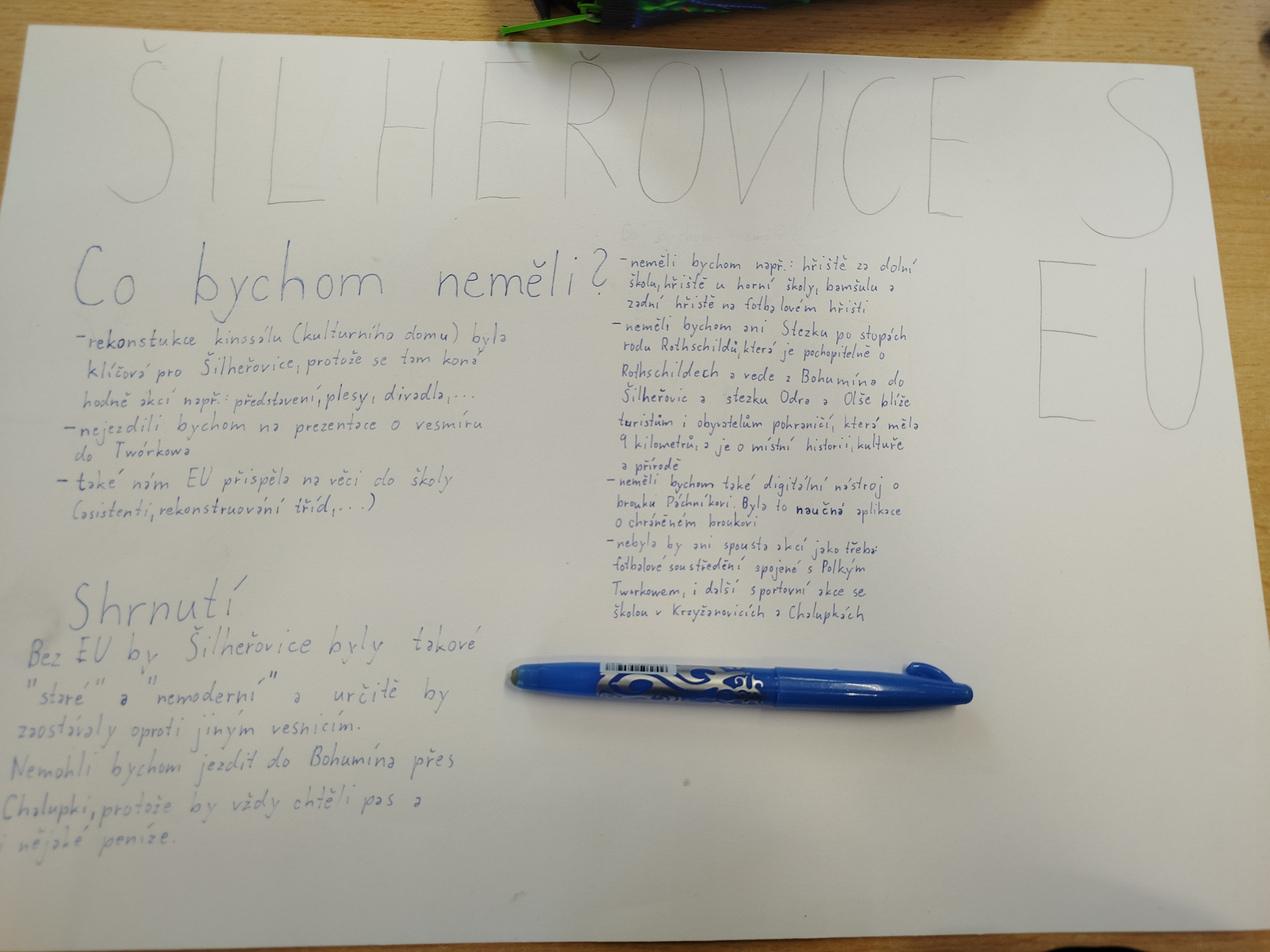 Spolupráce Šilheřovic a EU